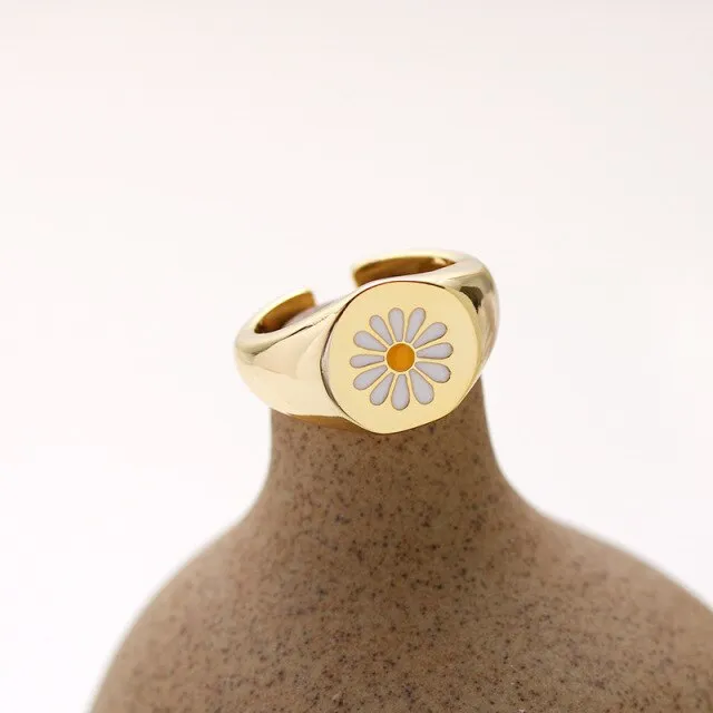 Color Colorful Stylish  Couple Party Adjustable Ring