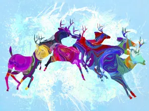 Colorful Deer