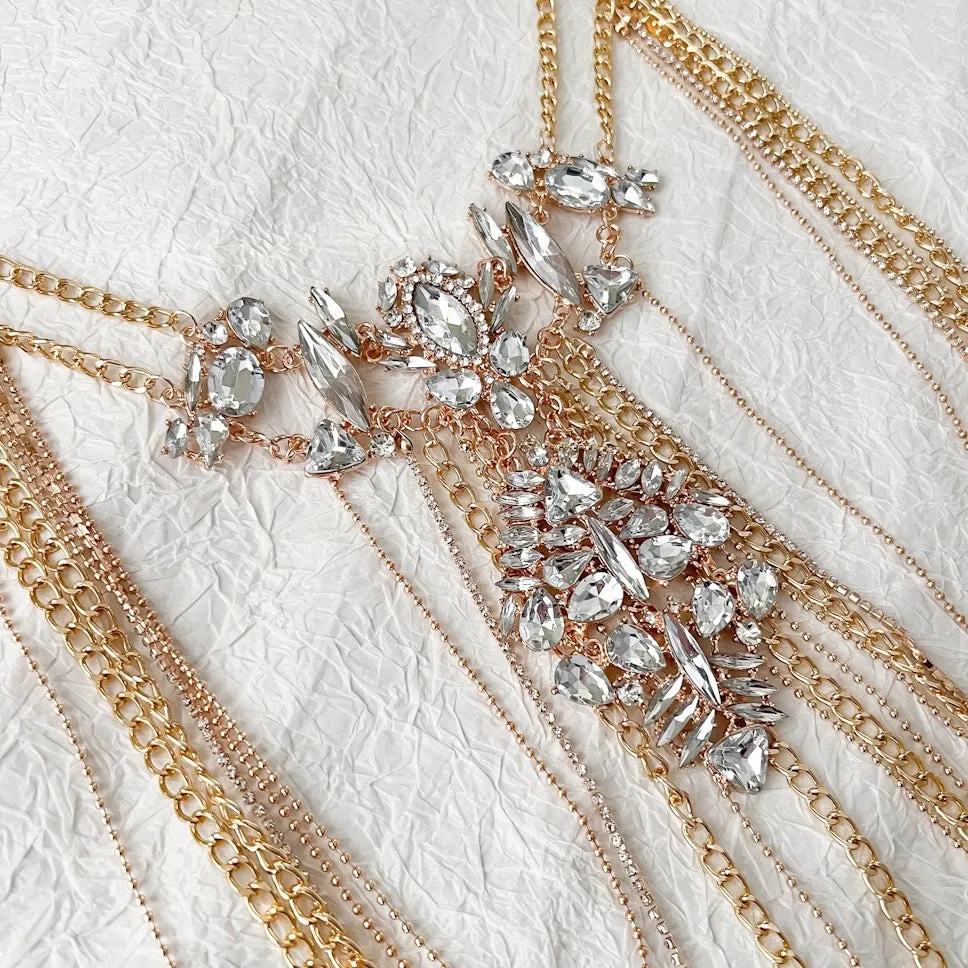 Crystal Chandelier Shoulder Chains - LAST CHANCE!