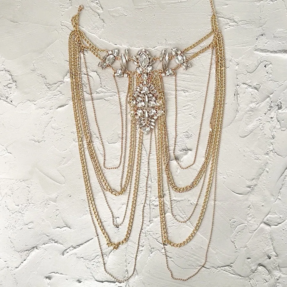 Crystal Chandelier Shoulder Chains - LAST CHANCE!
