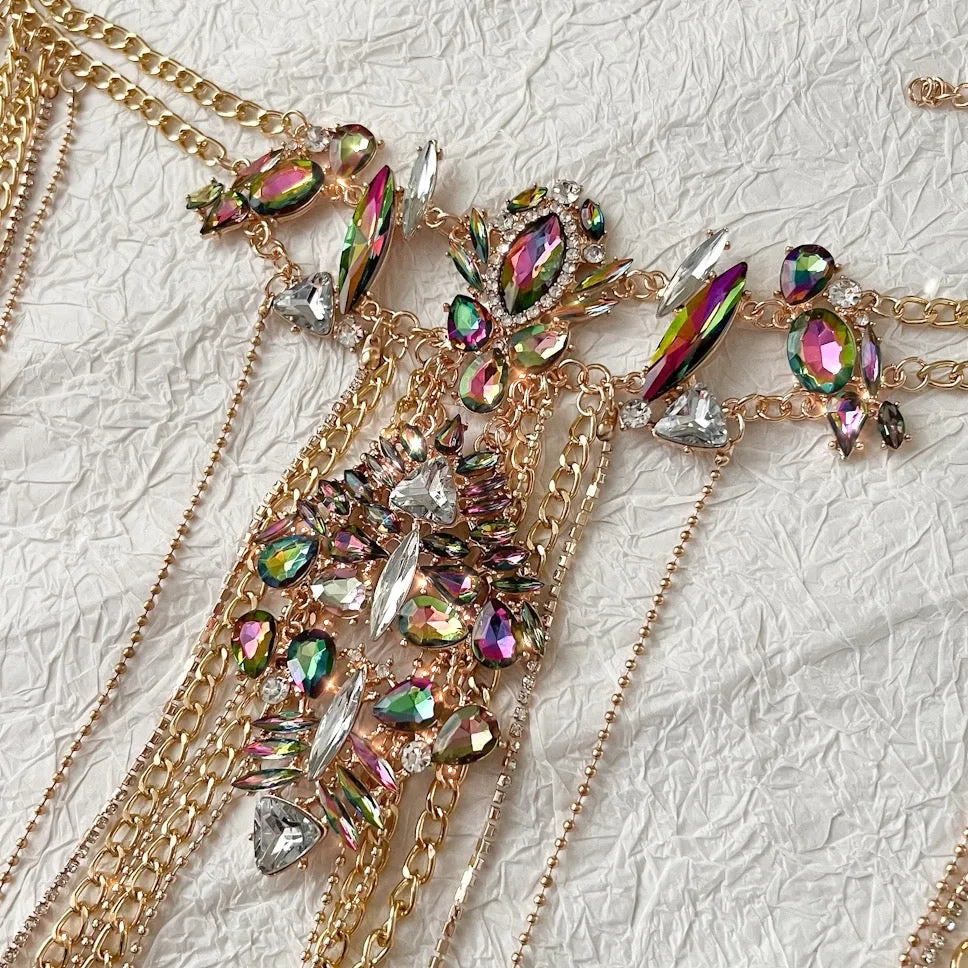 Crystal Chandelier Shoulder Chains - LAST CHANCE!