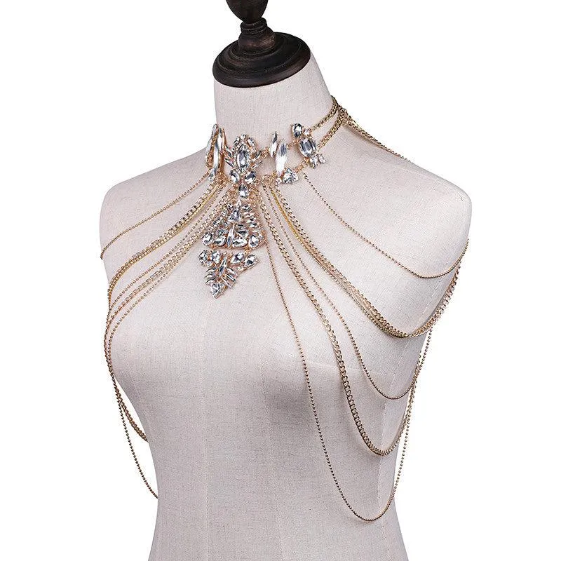 Crystal Chandelier Shoulder Chains - LAST CHANCE!