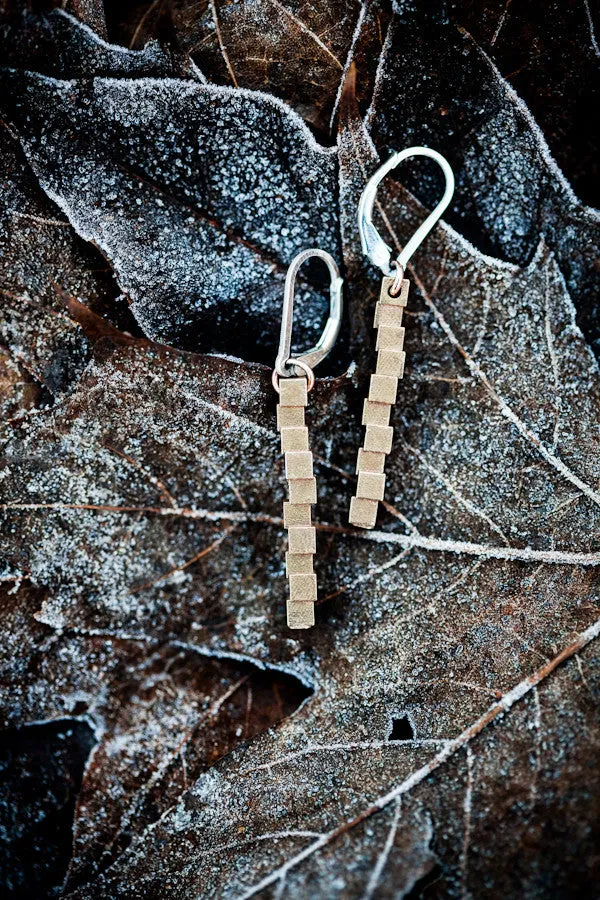 Cubii raw bronze earrings
