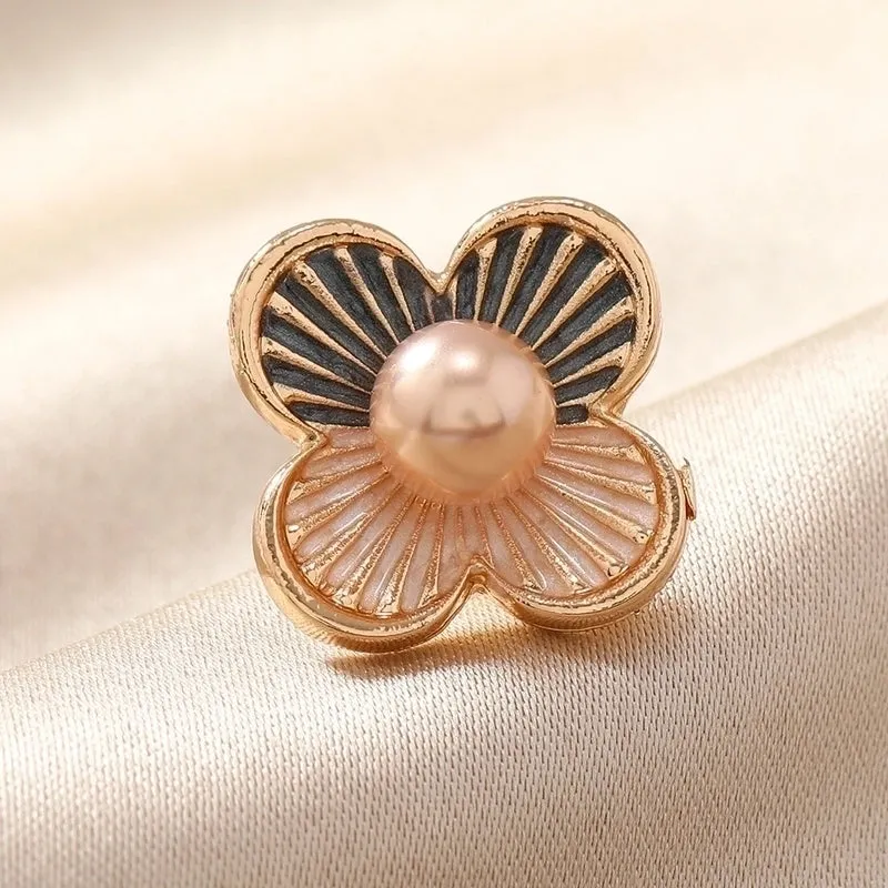 Cute Retro Pin Flower Alloy Enamel Unisex Brooches