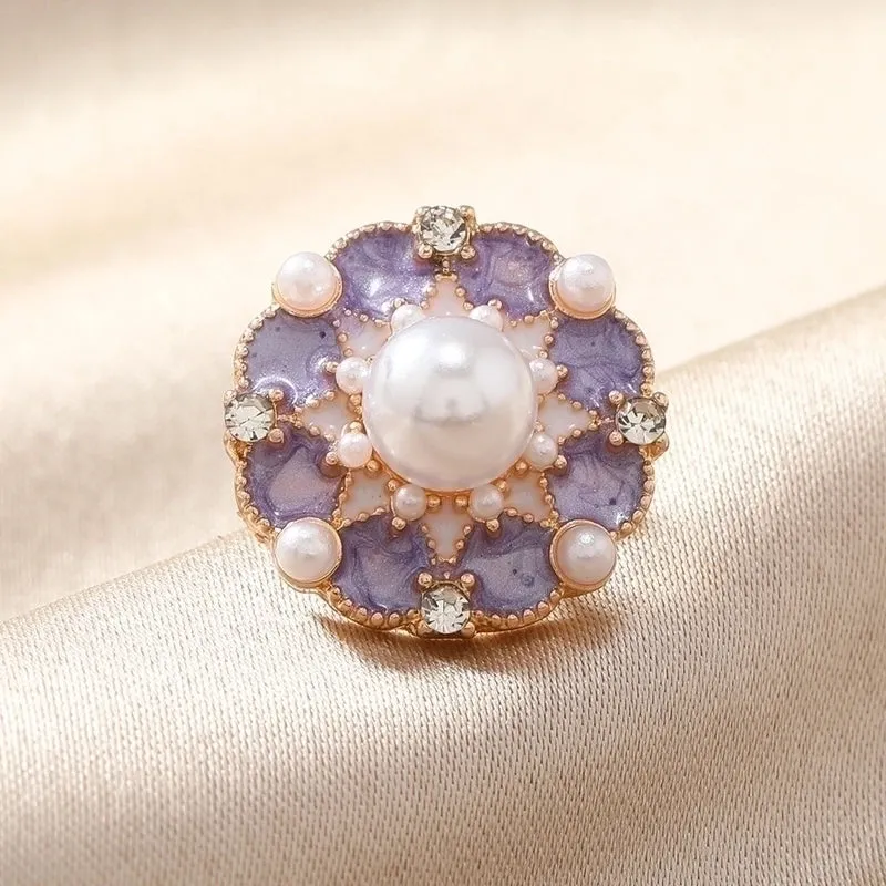 Cute Retro Pin Flower Alloy Enamel Unisex Brooches