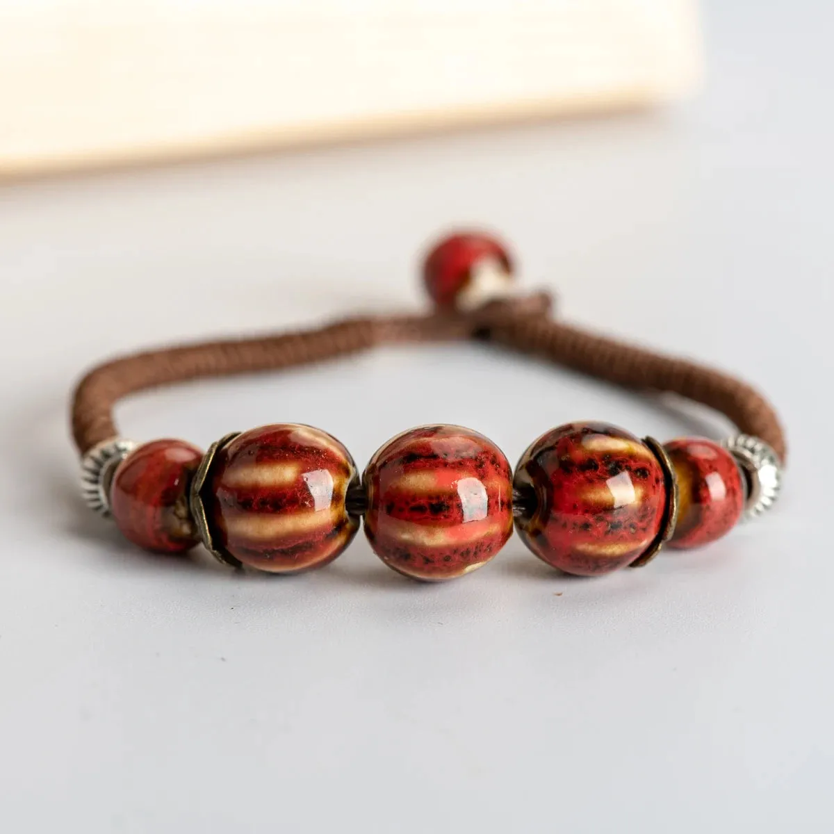 DIY Boho Ceramic Bracelets Handmade Bangle Boho Ceramic jewelry for women