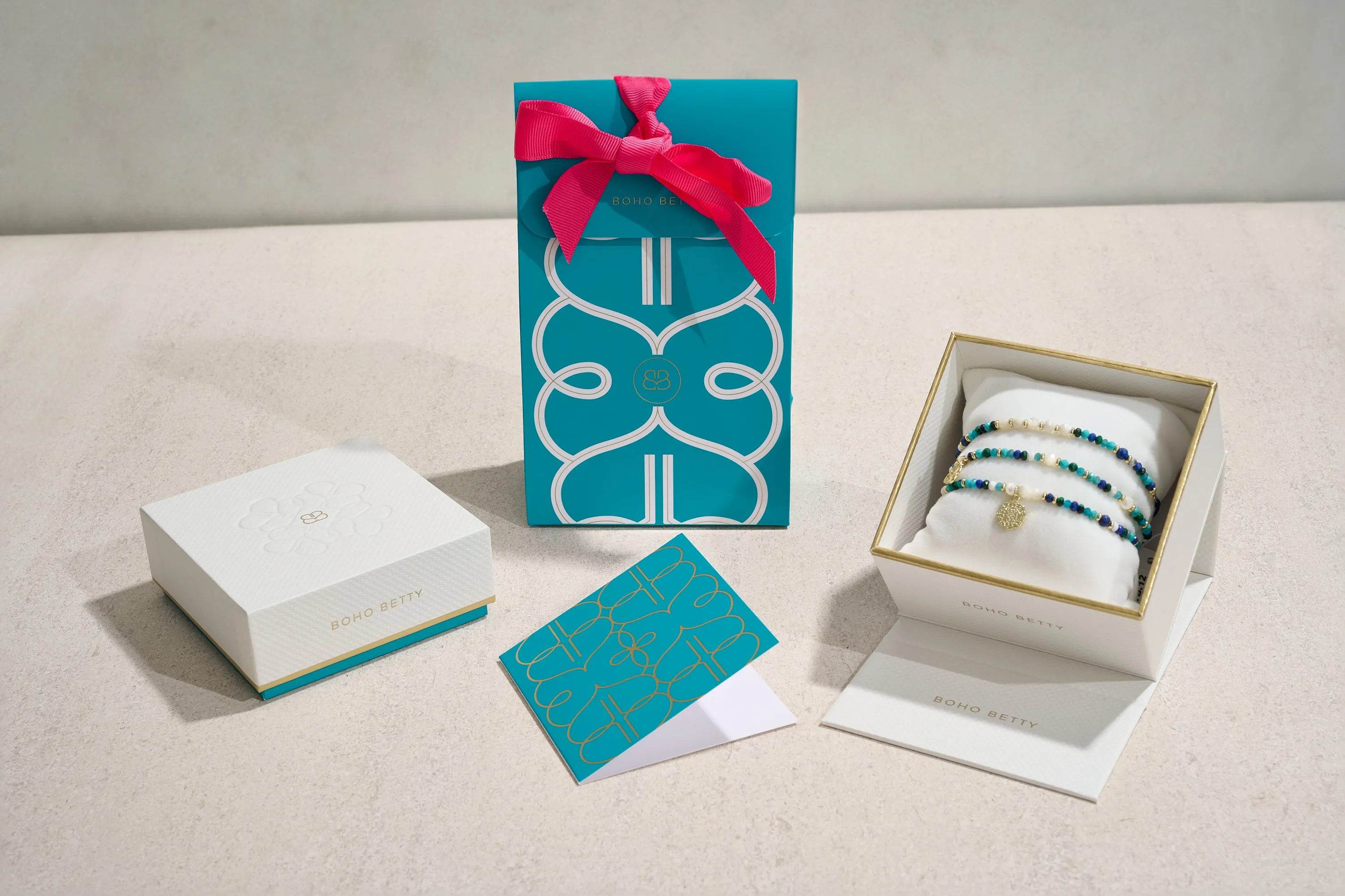 Drift 3 Layer Turquoise Silver Bracelet Stack