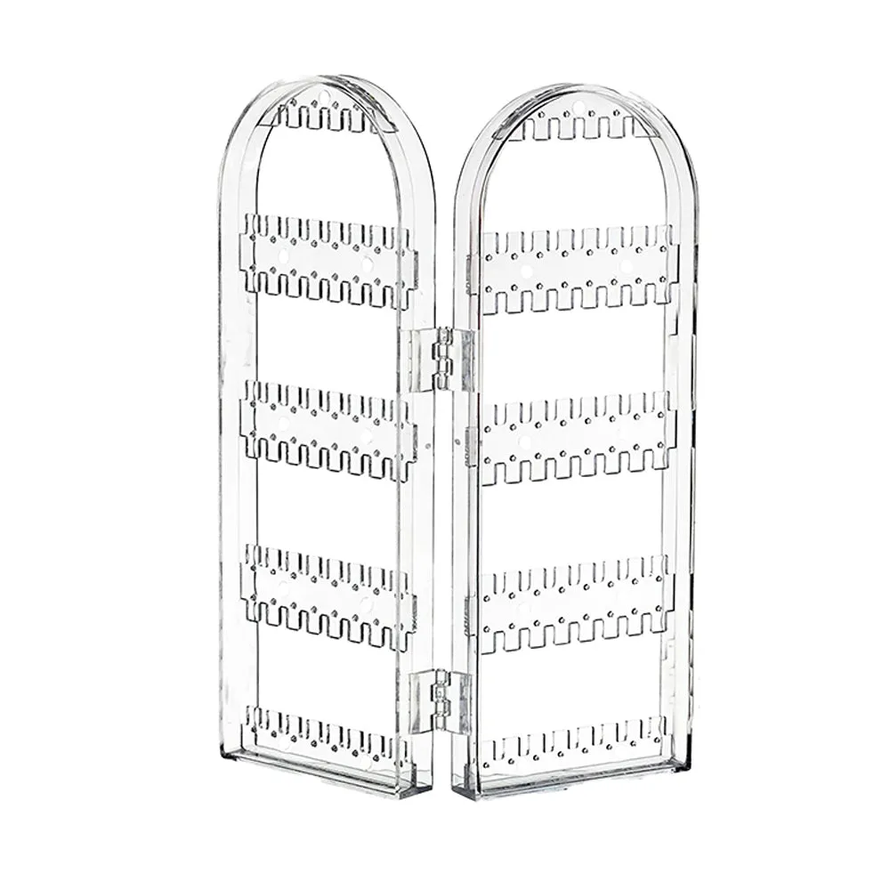 Earring Holder Organizer Foldable Necklace Organizer Jewelry Holder Earring Display Stands White