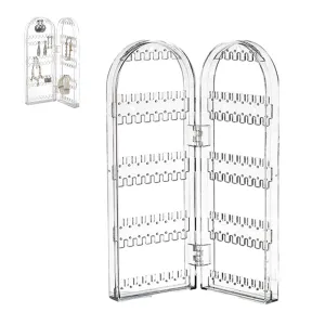 Earring Holder Organizer Foldable Necklace Organizer Jewelry Holder Earring Display Stands White