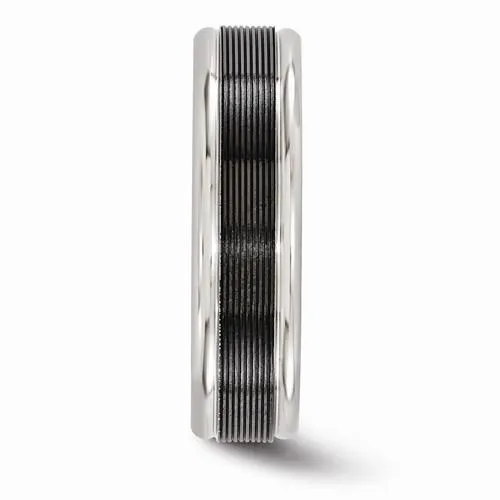 Edward Mirell Black TI -Traction Finish W/Polished Edge - 6mm