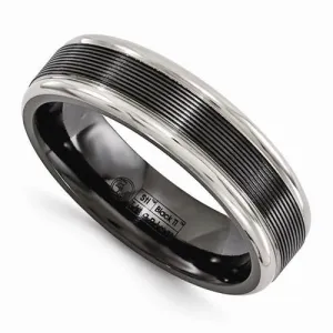 Edward Mirell Black TI -Traction Finish W/Polished Edge - 6mm