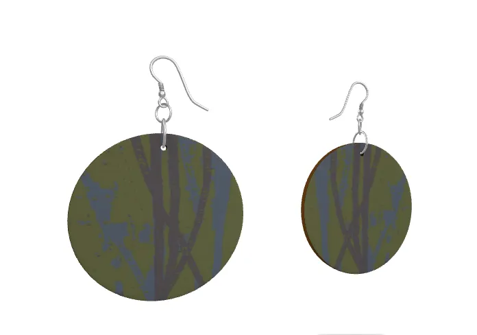 EFFORTLESS Organic Wooden Drop Earrings