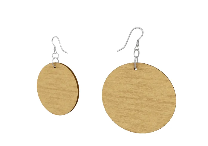 EFFORTLESS Organic Wooden Drop Earrings