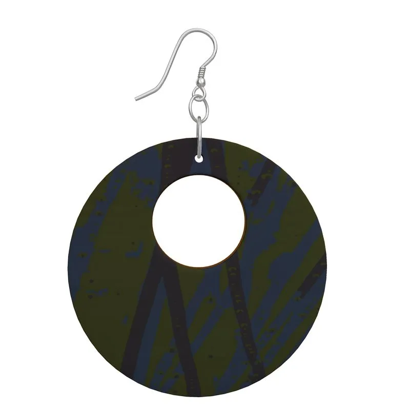 EFFORTLESS Organic Wooden Drop Earrings