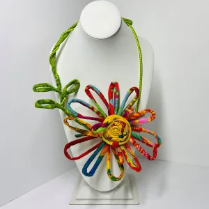 FICKLESTICKS Large Neck Flower - BLACK AND WHITE (YELLOW CENTER) (NOT MULTI)