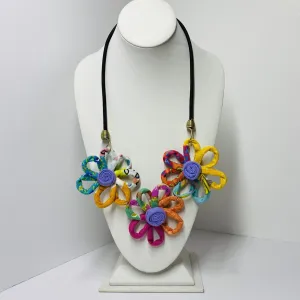 FICKLESTICKS Triple Daisy Necklace - MULTI