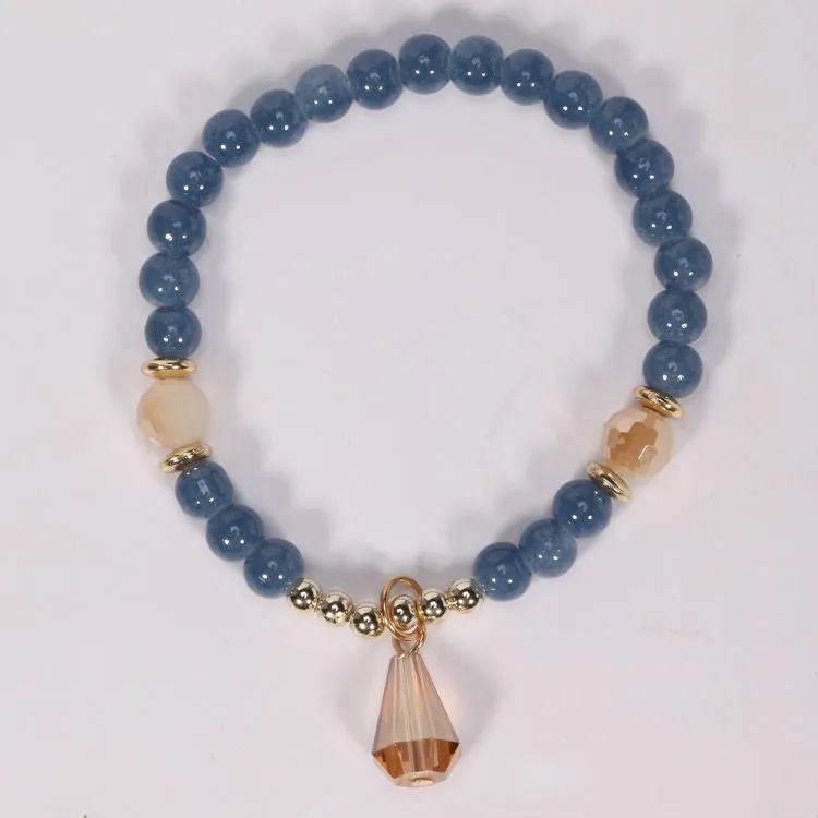 Fine Sterling Jewelry Bracelets & Bangles Pearl Bracelet For Women Multilayer Design Imitation Turquoise Bead Bracelets