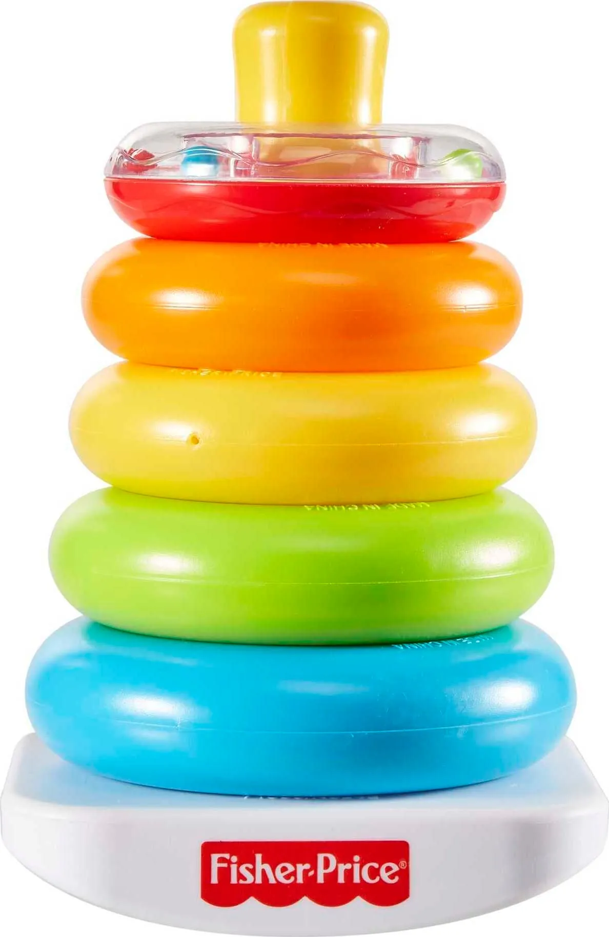 Fisher-Price Rock-a-Stack Baby Toy, Classic Ring Stacking Toy for Infants and Toddlers