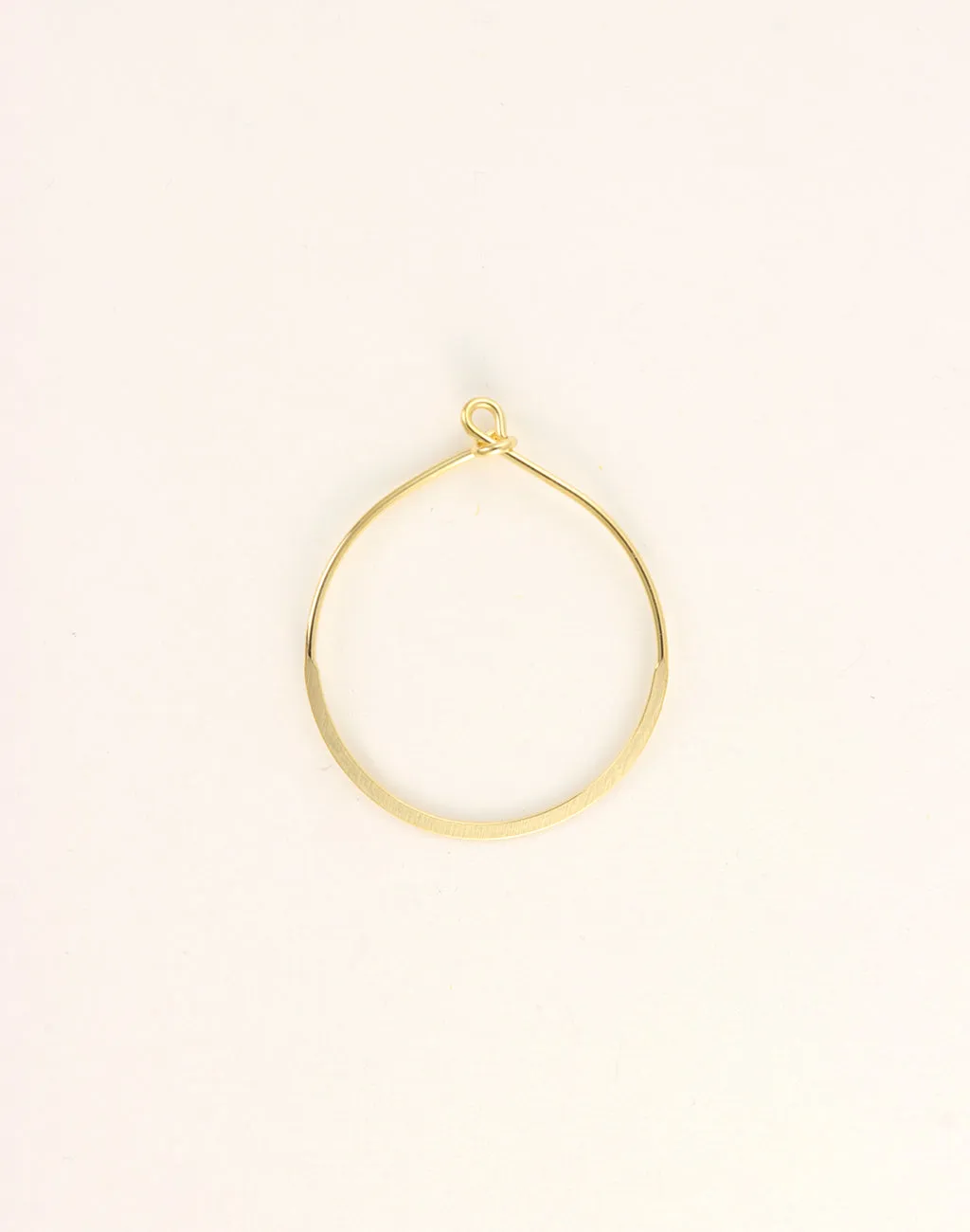 Flattened Hoop, 38x32mm, (1pc)