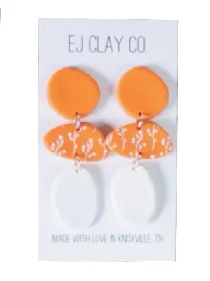Floral Organic Dangle Earrings