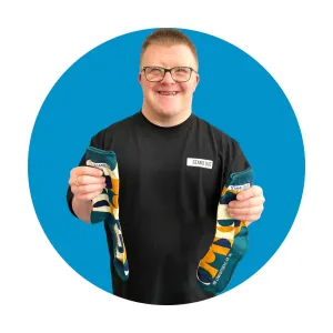Geo Moon Socks