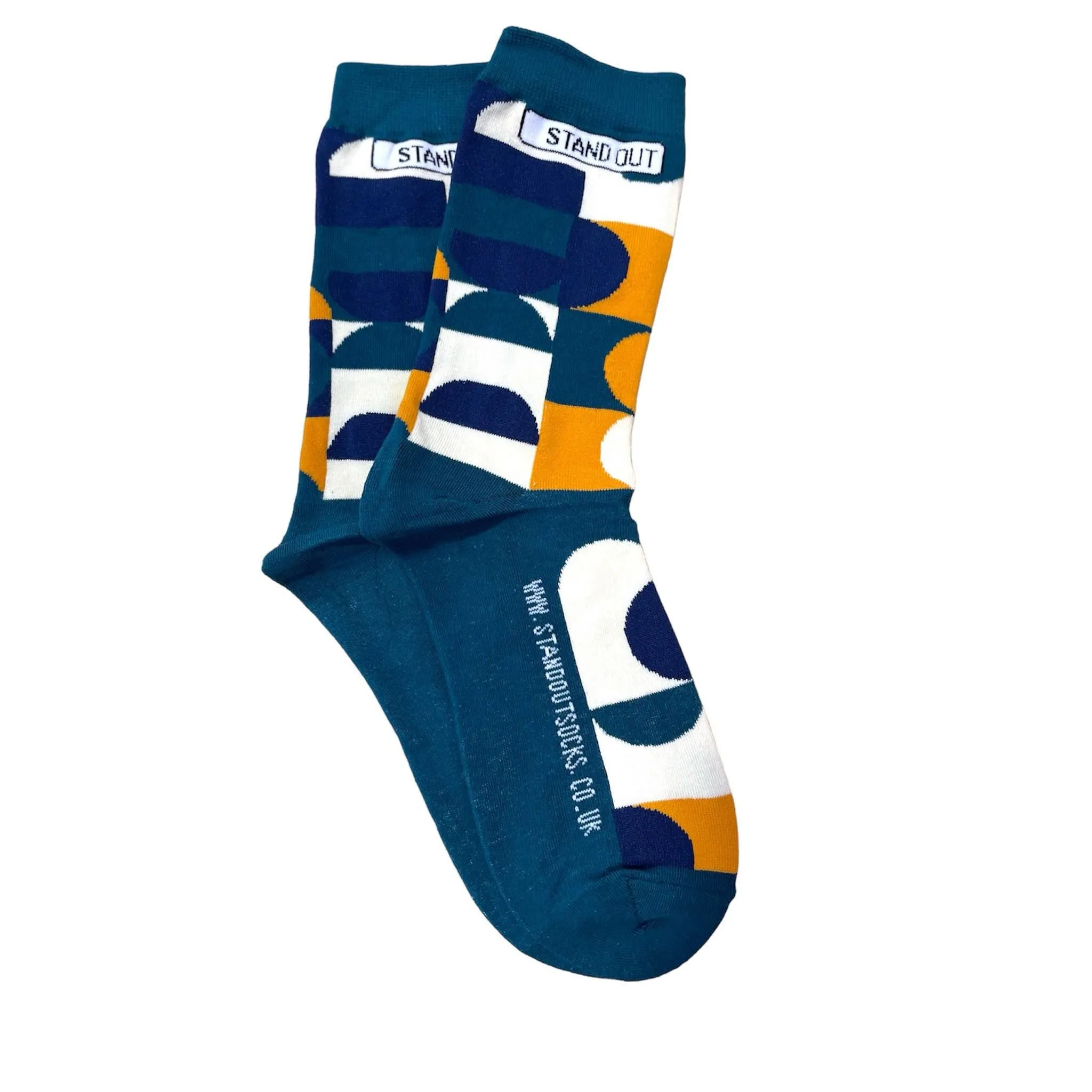 Geo Moon Socks
