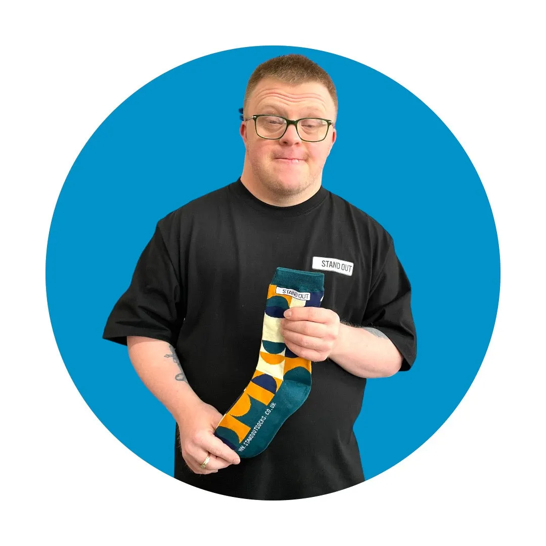 Geo Moon Socks