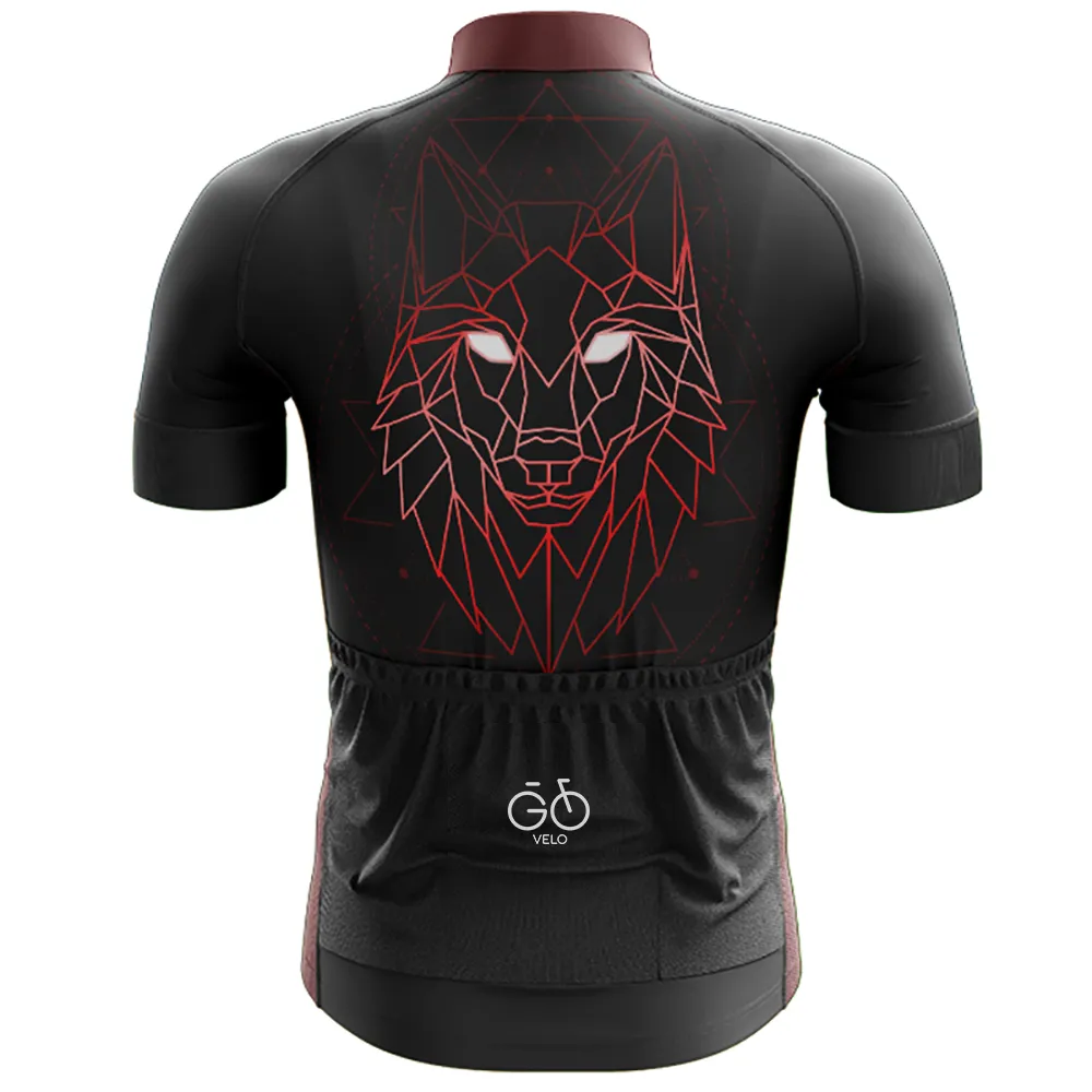 Geometric Wolf Cycling Kit