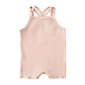 Georgia Cross Back Romper | Bone