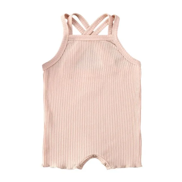 Georgia Cross Back Romper | Bone