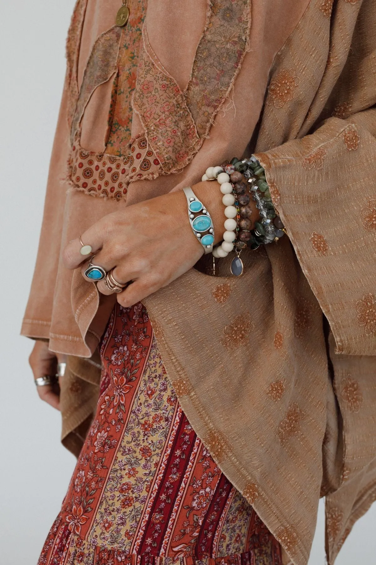 Georgia Cuff Bracelet - Turquoise