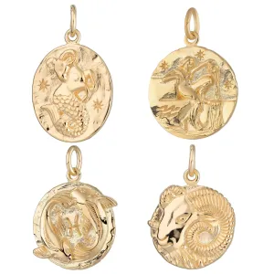 Gold Plated Zodiac Charm