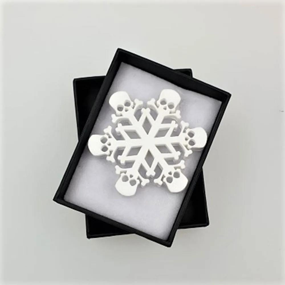 Gothic Snowflake Pin by Cherryloco