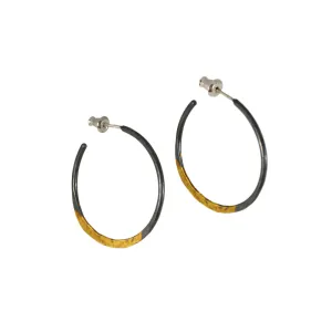 Half Gold Sickle Hoop