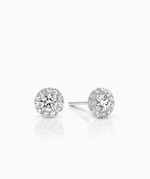 Halo Diamond Earrings