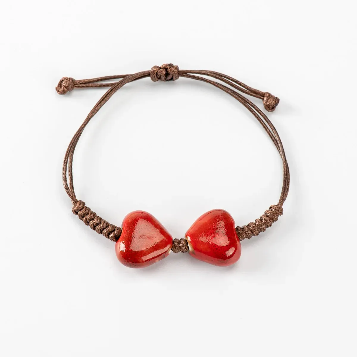 Heart Shape Ceramic Beads Bracelet Boho DIY Boho DIY Ceramics bracelets