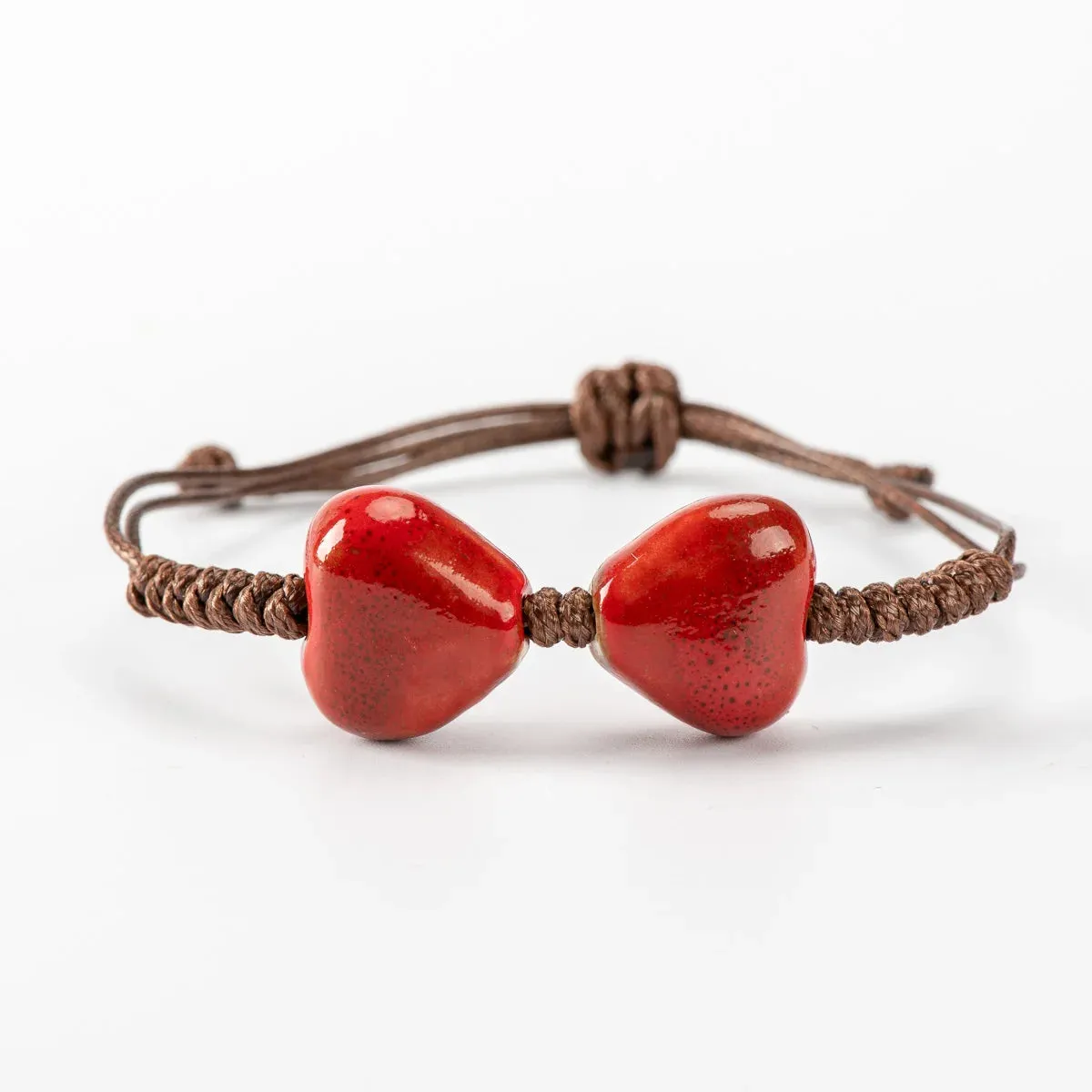 Heart Shape Ceramic Beads Bracelet Boho DIY Boho DIY Ceramics bracelets