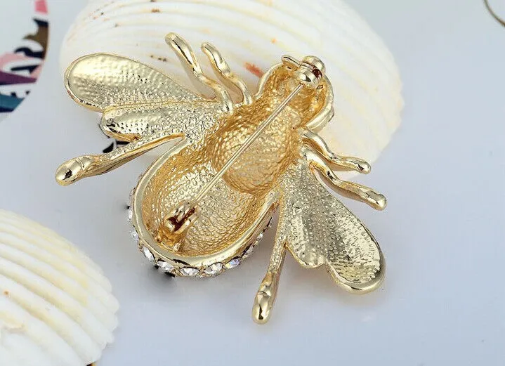 Hot Selling Cute Animal Bee Brooch For Women In Europe And America