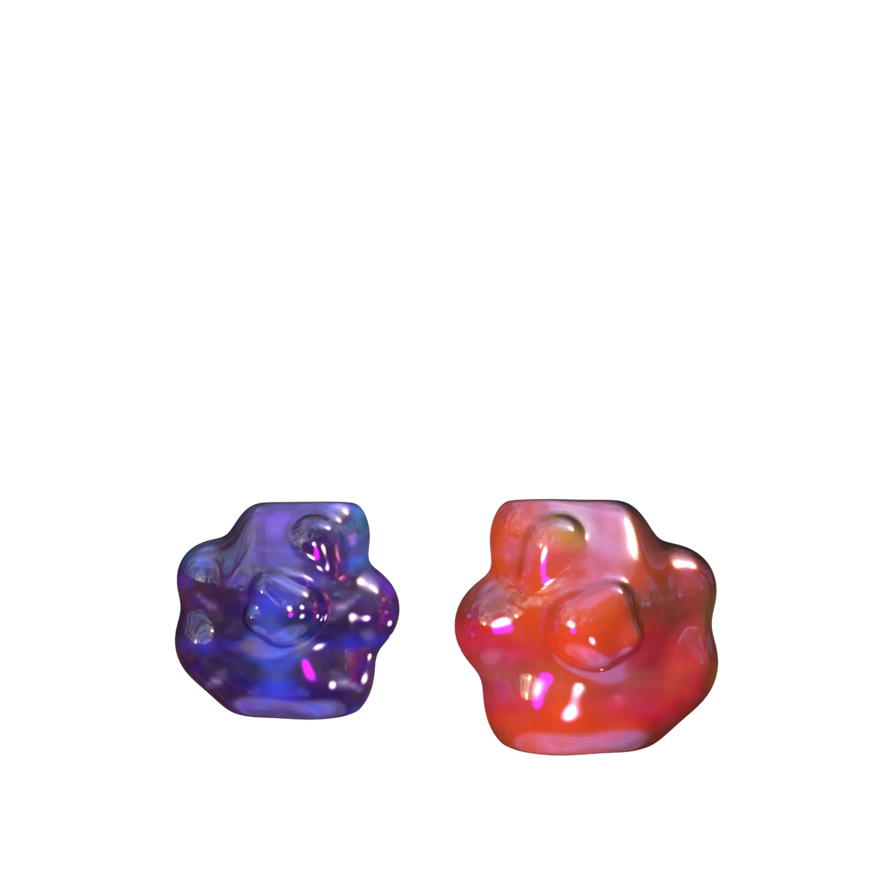 Hydnellum Peckii Earrings — Violet