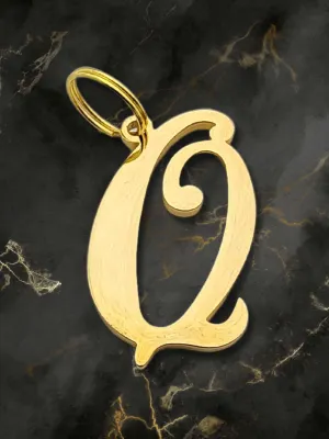 Initial Letter Jewelry Dog Tag - Q