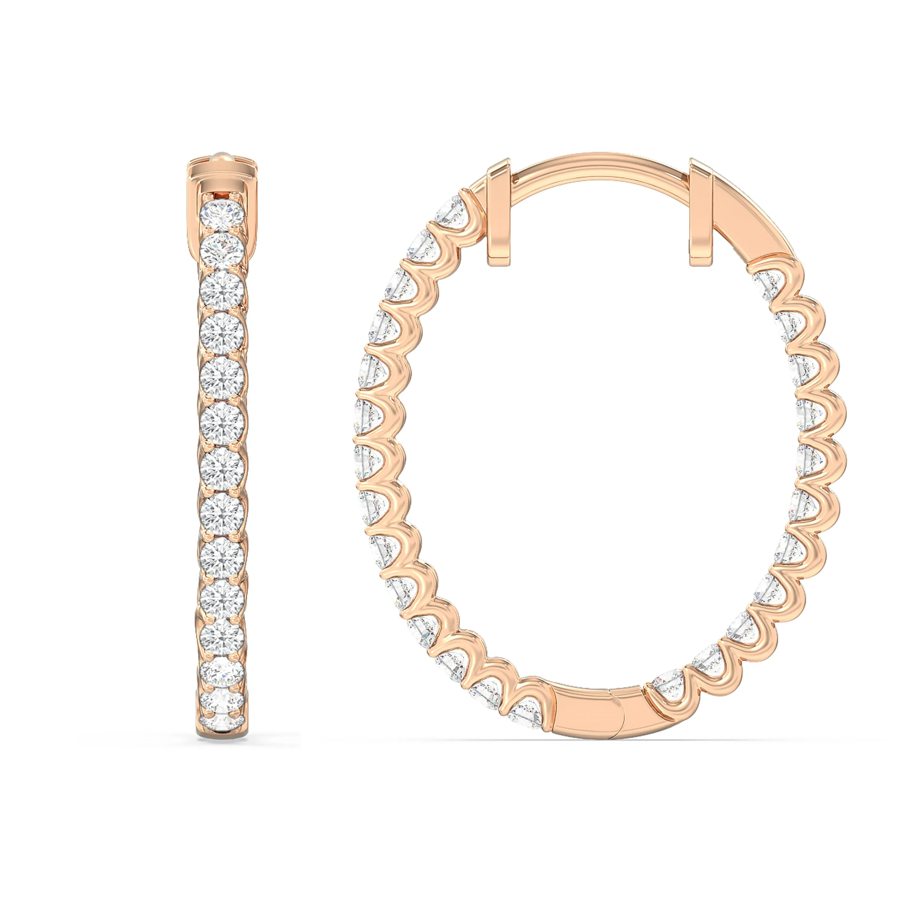 Inside Out "U" Basket Oval Hoops