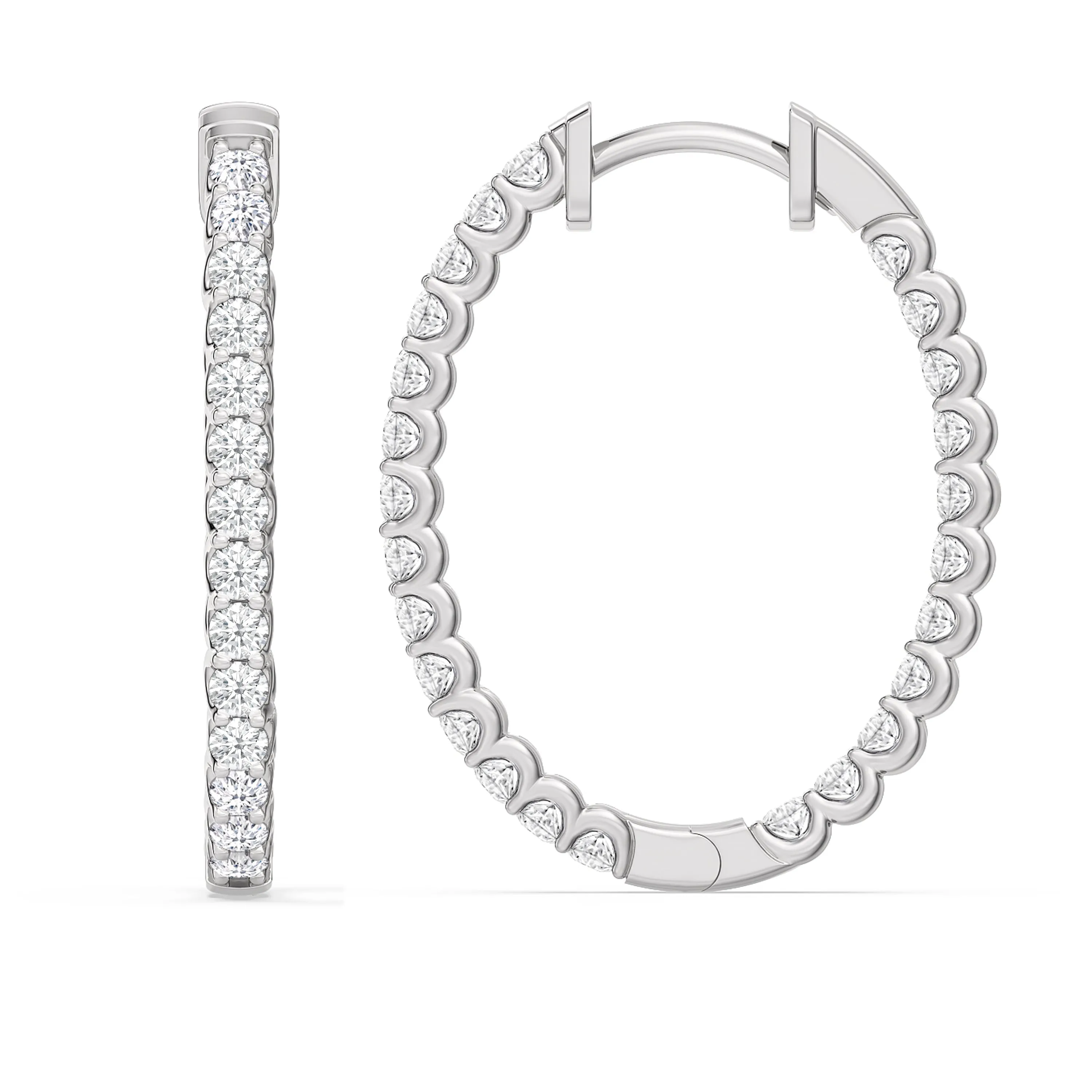 Inside Out "U" Basket Oval Hoops