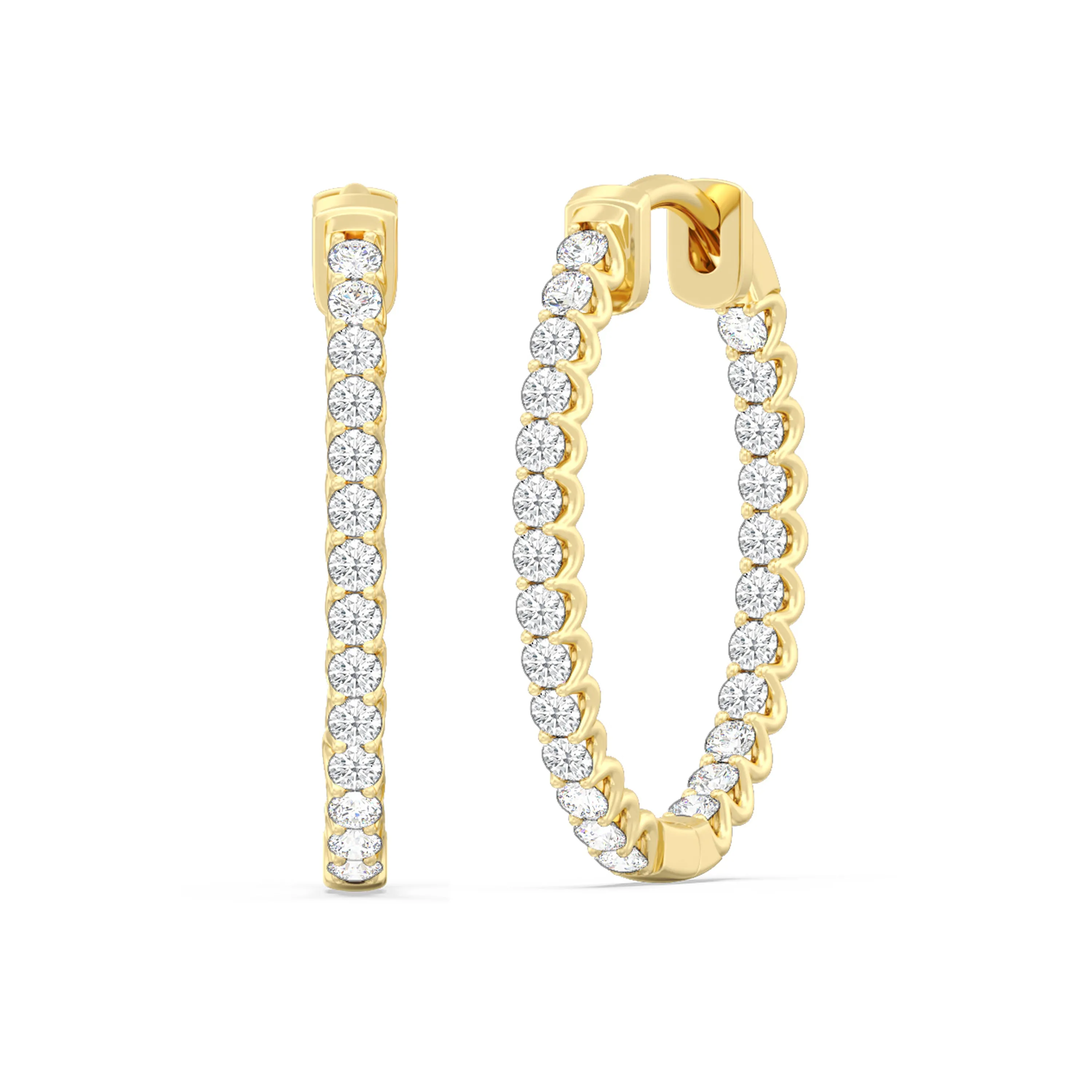 Inside Out "U" Basket Oval Hoops