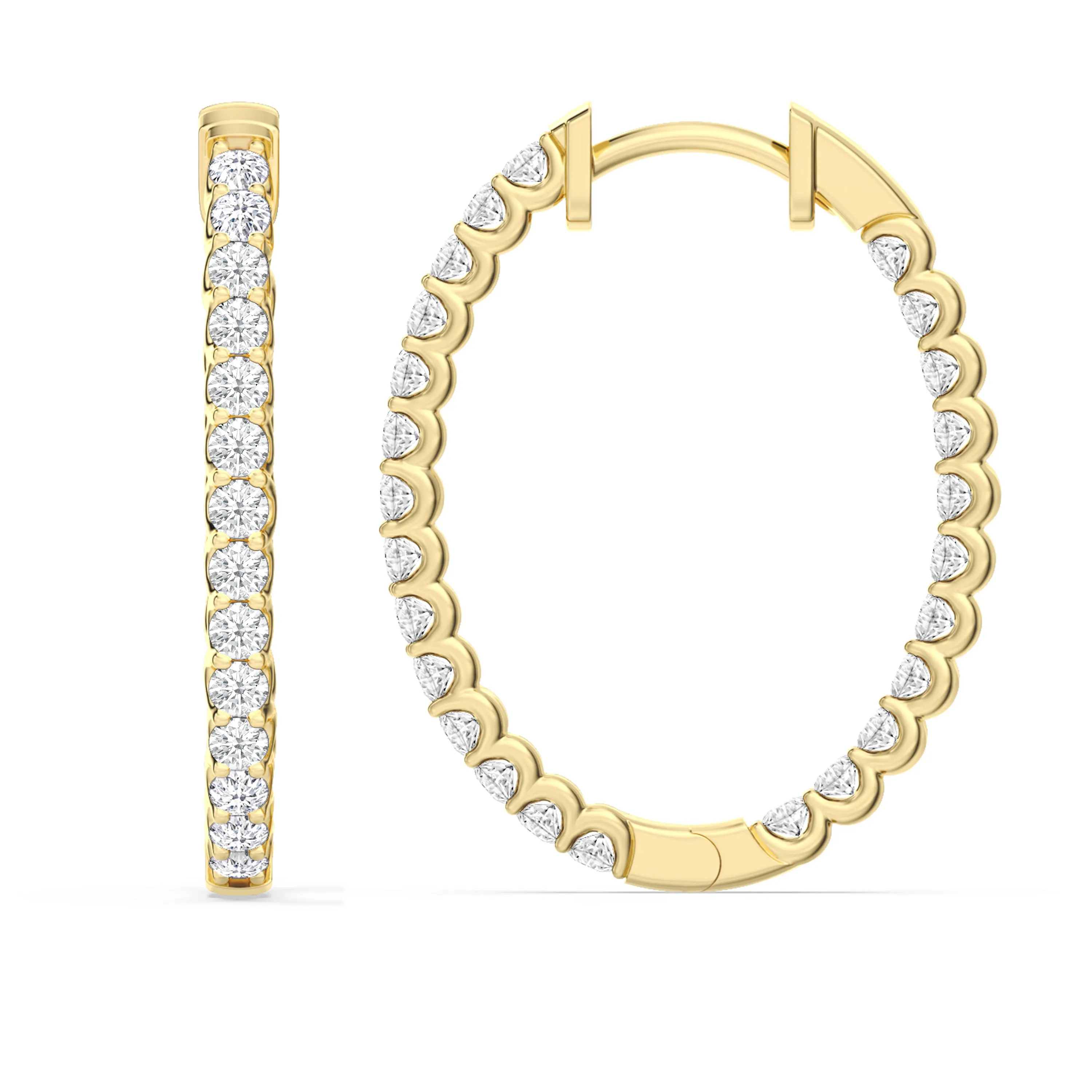 Inside Out "U" Basket Oval Hoops
