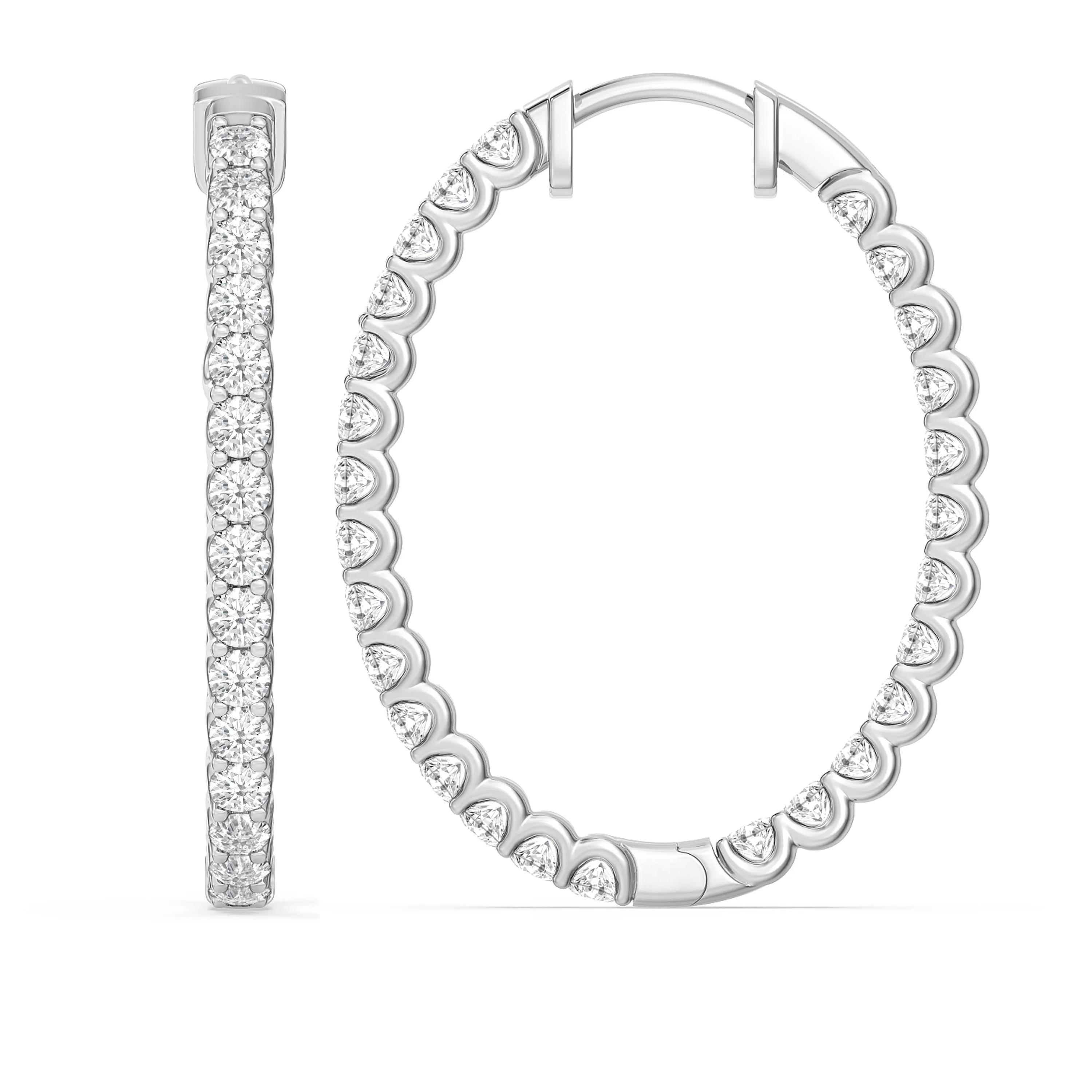 Inside Out "U" Basket Oval Hoops