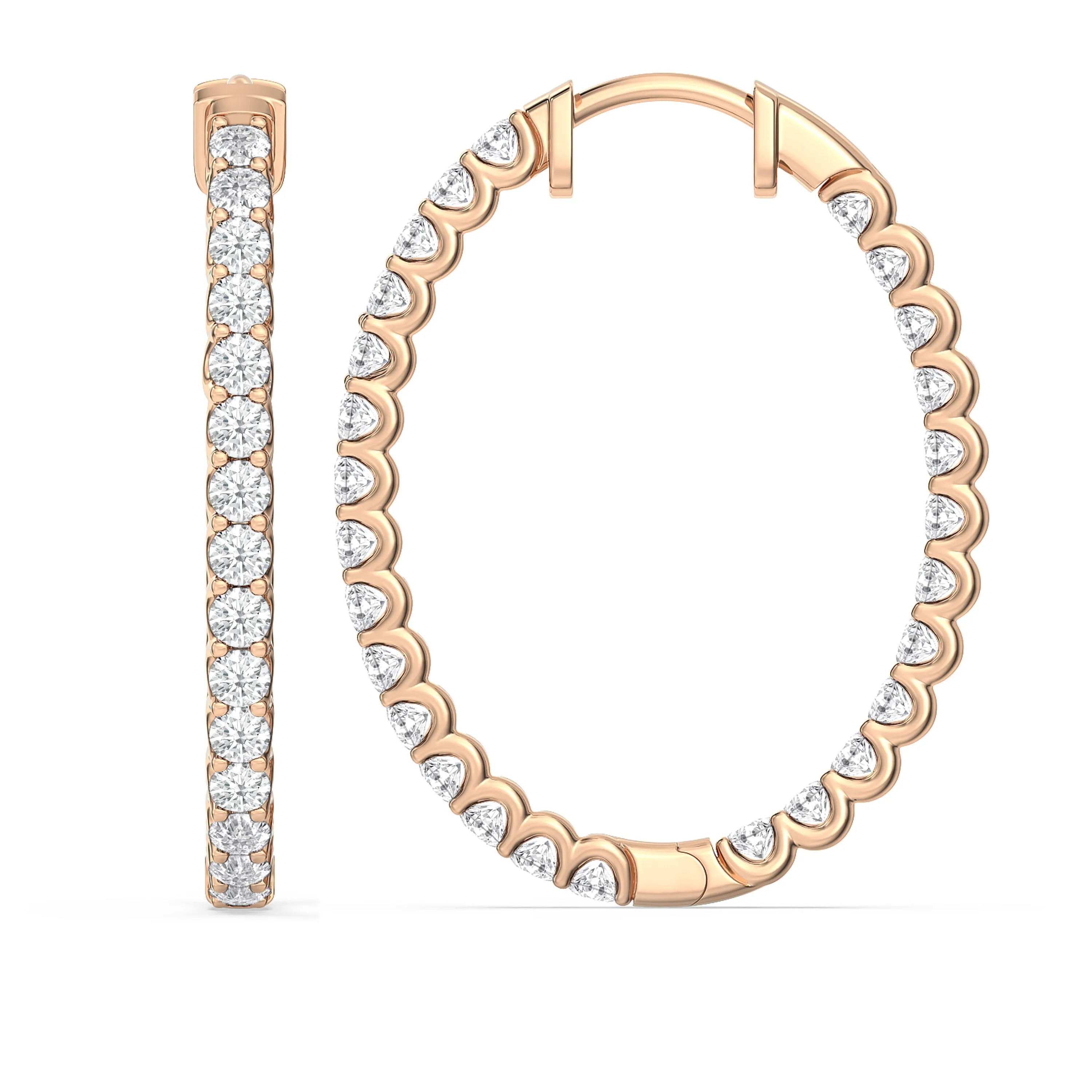 Inside Out "U" Basket Oval Hoops