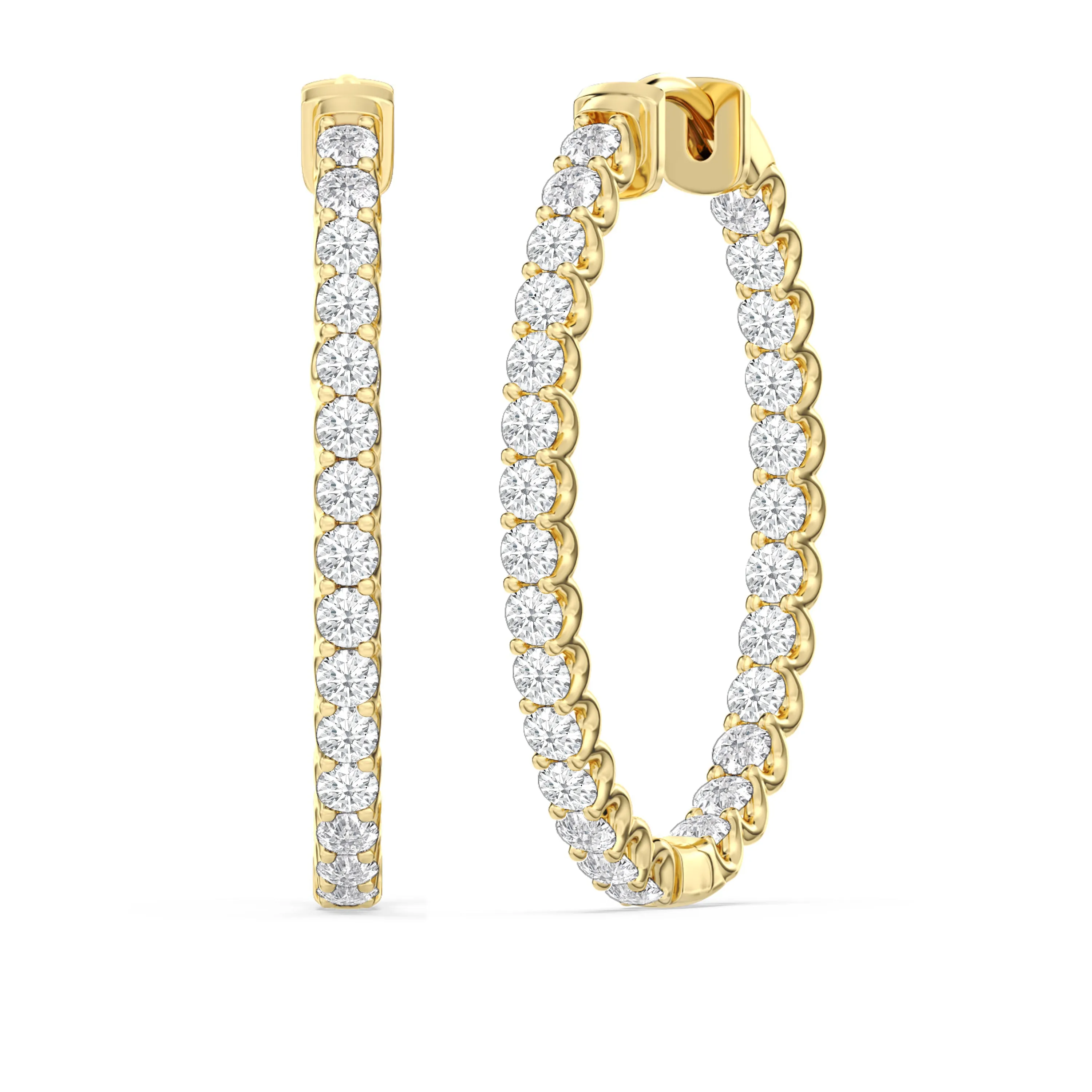 Inside Out "U" Basket Oval Hoops