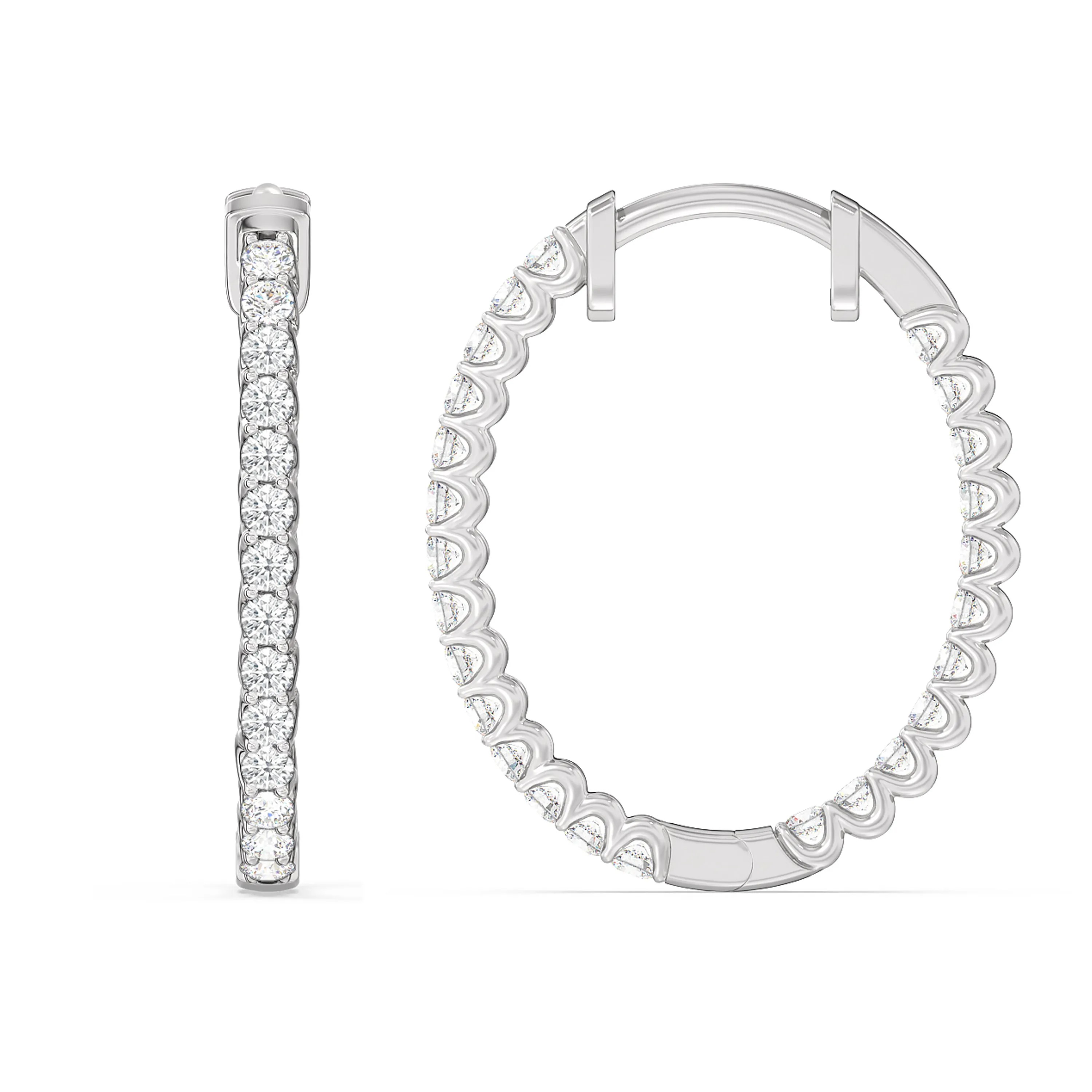 Inside Out "U" Basket Oval Hoops