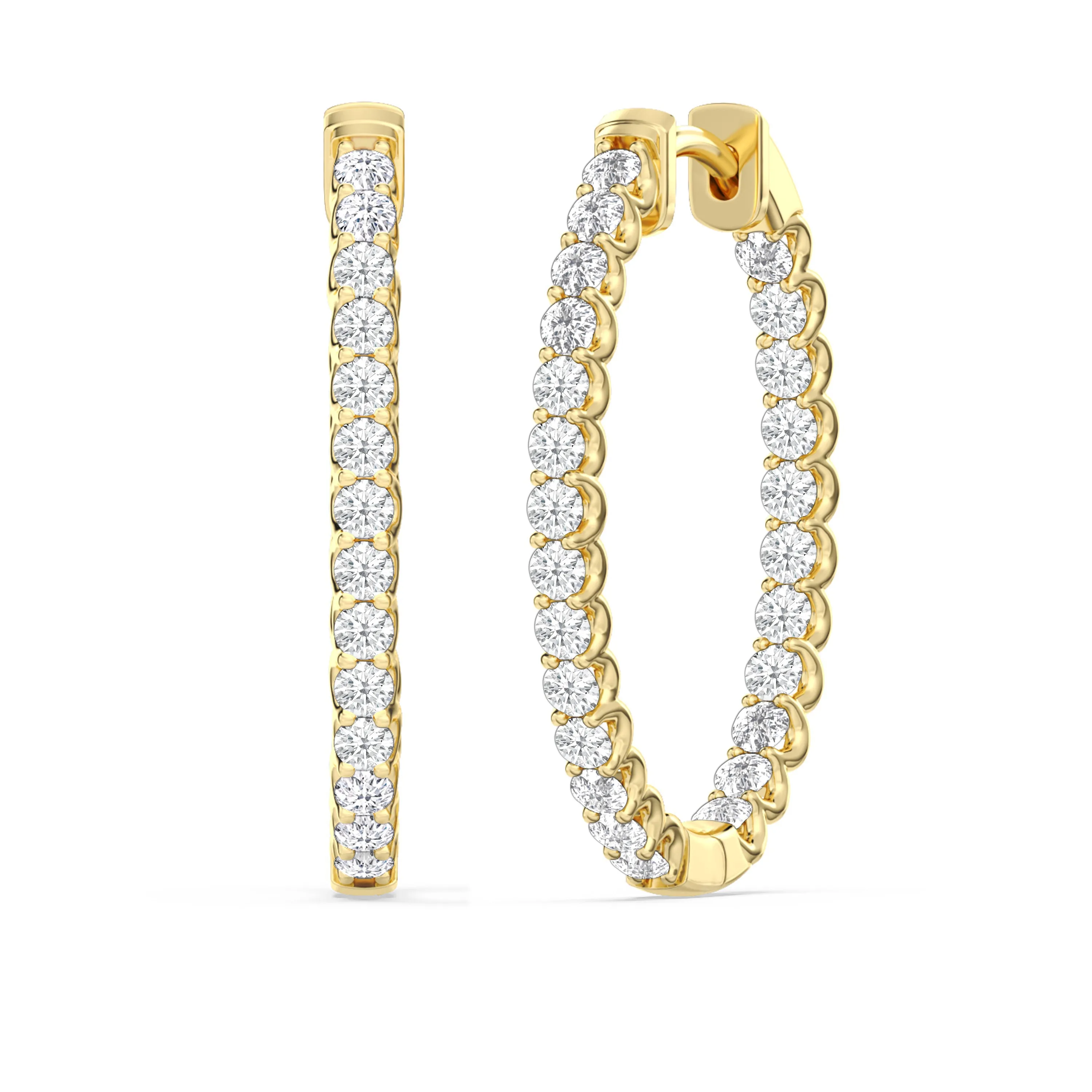 Inside Out "U" Basket Oval Hoops