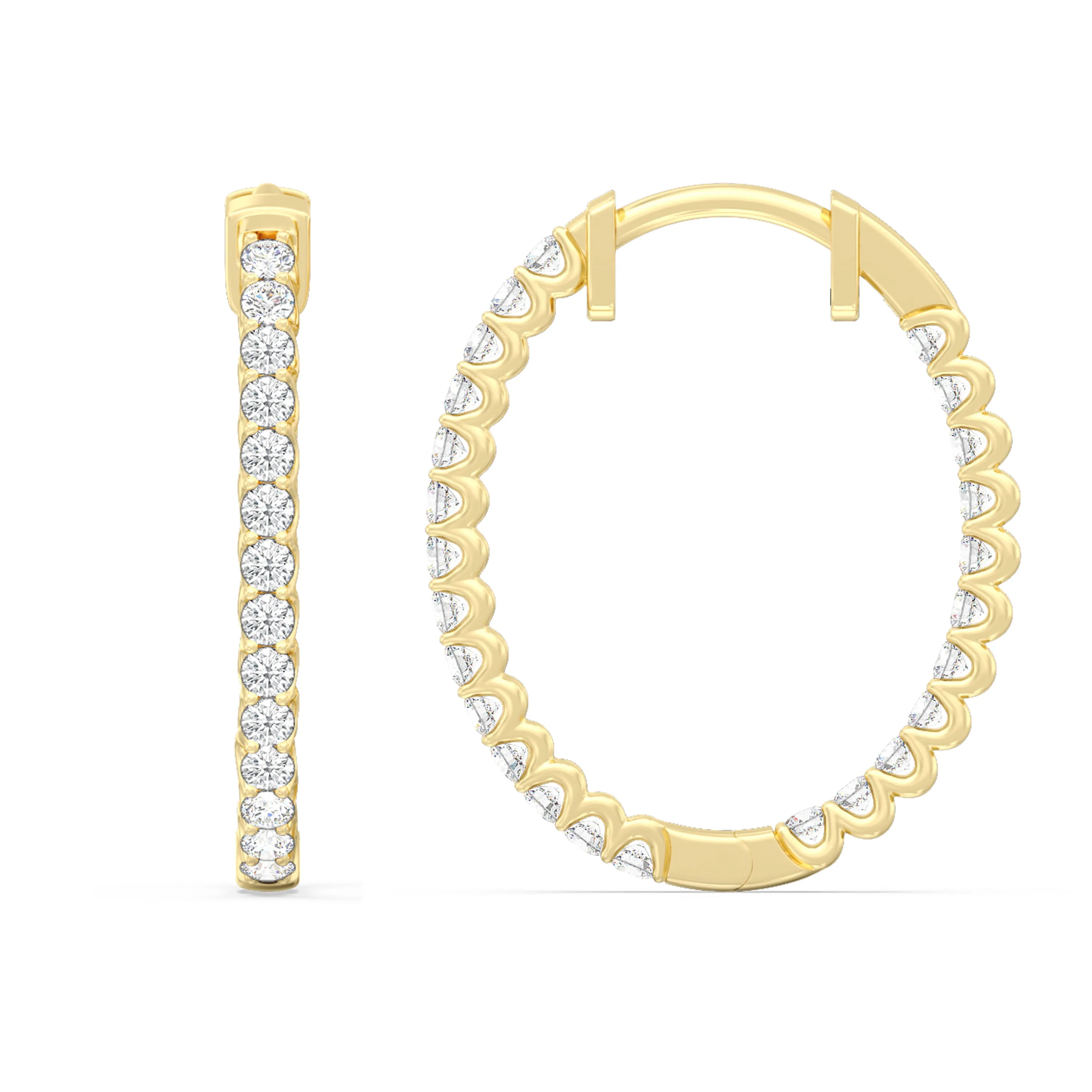 Inside Out "U" Basket Oval Hoops